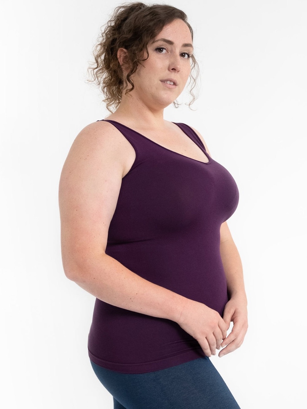 Elietian Reversible Tank in Eggplant